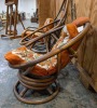 (3) Mid-Century Bamboo-Style Chairs - 8