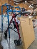 (2) Walkers & Rolling Cart/Side Table - 2