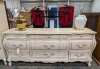 Dresser, Table Lamps, & Wall Hanging