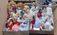(2) Ctns of Porcelain Dolls