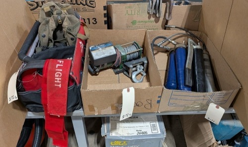 Barrel Pump, Winch & Totes