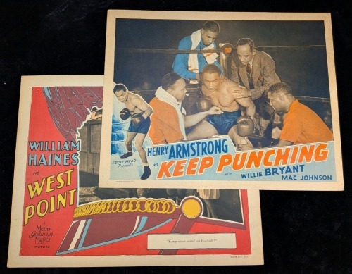 1927 "West Point" and 1939 "Keep Punching" Lobby Cards