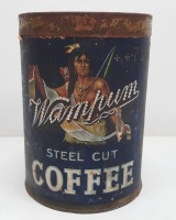 Vintage Wampum Steel Cut Coffee Tin