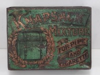 Antique Knapsack Mixture Tobacco Tin