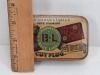 Antique Blue Label Cut Plug Pipe Tobacco Tin - 2