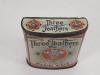 Antique Three Feathers Choice Granulated Plug Cut Tobacco Tin - 6