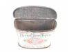 Antique Three Feathers Choice Granulated Plug Cut Tobacco Tin - 8