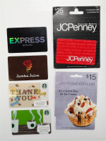 (6) Gift Cards