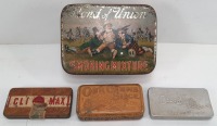 (4) Vintage-Antique Tobacco Tins