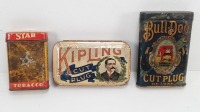 (3) Vintage-Antique Tobacco Tin
