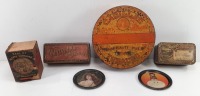 Vintage-Antique Tins, Coasters & Box