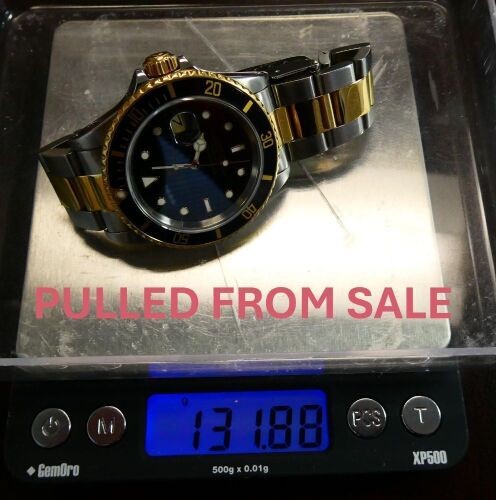 PULLED FROM SALE - Rolex 18K Gold Submariner Watch (Riverside, CA)