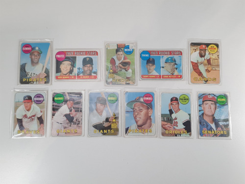 (10) Topps 1969 Baseball Trading Cards