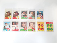 (11) 1963 Topps Baseball Trading Cards