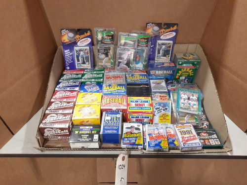 80s & 90s Assorted Boxed Baseball Trading Cards
