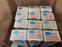 (12) Boxes Fleer 1990 Baseball Trading Cards