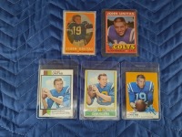 (5) John Unitas Trading Cards