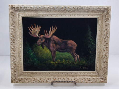 Moose on Velvet By Rusty Dow