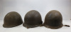 (3) WWII Military Helmets