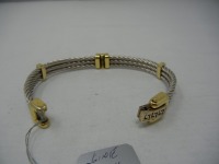 14KY And 14KW Hinged Cable Bracelet (Pompano Beach, FL)