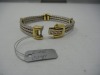 14KY And 14KW Hinged Cable Bracelet (Pompano Beach, FL) - 2