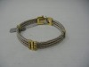 14KY And 14KW Hinged Cable Bracelet (Pompano Beach, FL) - 3