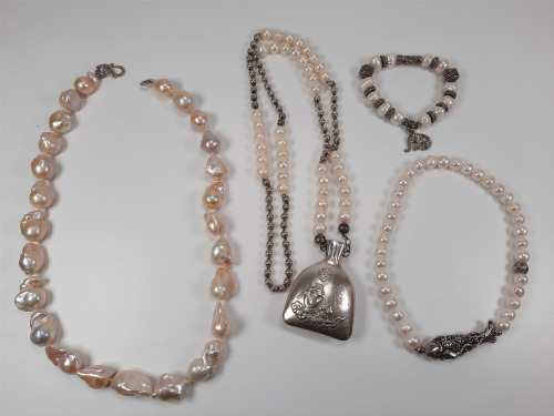 Pearl and Sterling Jewelry