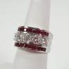 18K Diamond and Ruby Ring - 3