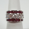 18K Diamond and Ruby Ring - 4