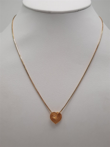 18K Gold Heart Necklace