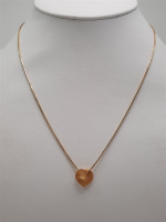 18K Gold Heart Necklace