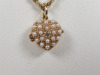 14K Heart Pendant Necklace - 2