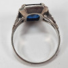 14K Gold Ring w/ Blue Stone - 4