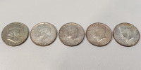 (5) Half-Dollar Coins