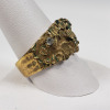 14K Gold Ring w/ Clear Stones