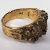 14K Gold Ring w/ Clear Stones - 5