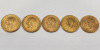 (5) United Kingdom Sovereign Gold Coin