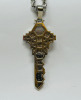 (1) 14K & Diamond Necklace & Key Pendant - 3