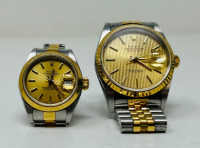 Pair of 18K Rolex Datejust Watches
