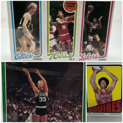 Bird, Dr. J, Magic Johnson Sports Cards