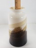 (6) Colored Glass Vases - 14
