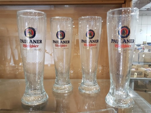 (4) Paulaner Beer Glass