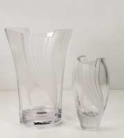 (2) Glass Vases