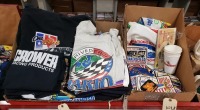 (2) Ctn Drag/Auto Racing Apparel, Patches, & more