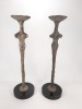 (2) Candlestick Holder/Sculptures