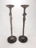 (2) Candlestick Holder/Sculptures - 3