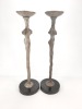 (2) Candlestick Holder/Sculptures - 6