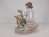LLADRO Child w/ Deer Figurine - 5