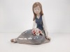 LLADRO Figurine Women/Girl w/ Flowers