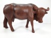 Wooden Cow Figurine